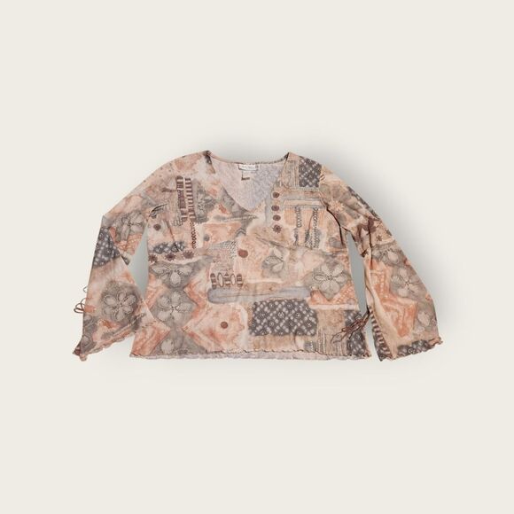 Pastel bell sleeve shirt - Picture 1 of 4